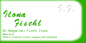 ilona fischl business card